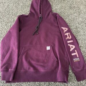 Ariat Rebar Hooded Pullover in Plum
